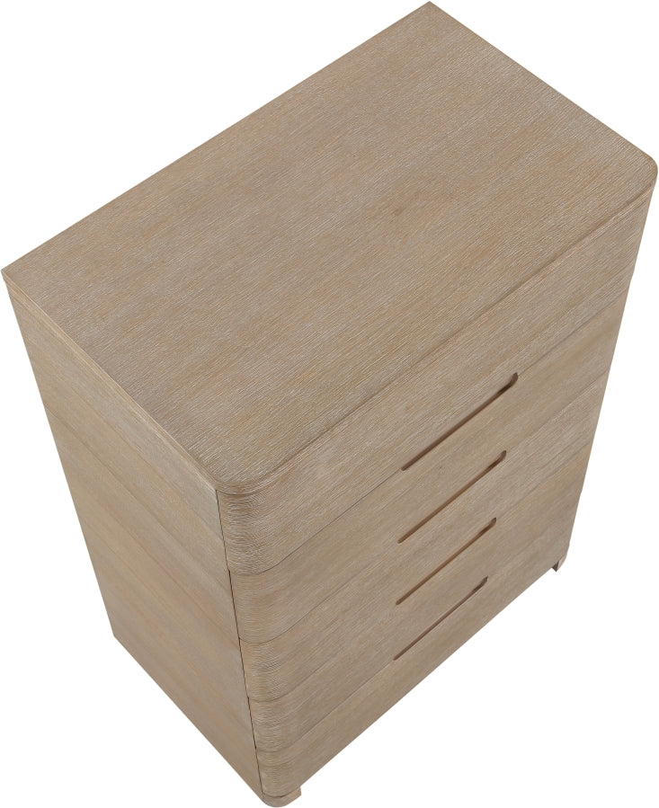Caswell Oak Veneer And Solid Wood Chest in Natural - B1203-CH