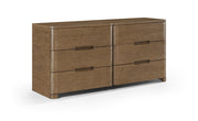 Caswell Oak Veneer And Solid Wood Dresser in Brown - B1204-D
