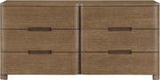 Caswell Oak Veneer And Solid Wood Dresser in Brown - B1204-D