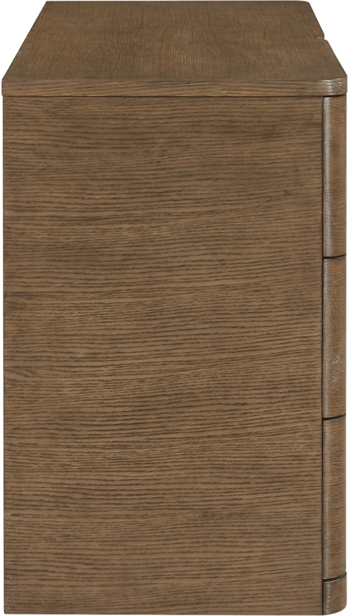 Caswell Oak Veneer And Solid Wood Dresser in Brown - B1204-D