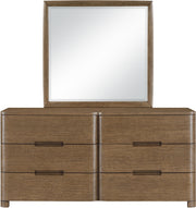 Caswell Oak Veneer And Solid Wood Dresser in Brown - B1204-D