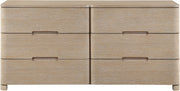 Caswell Oak Veneer And Solid Wood Dresser in Natural - B1203-D