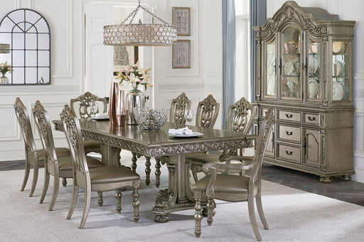 Catalonia Platinum Gold Extendable Dining Set - Gate FurnitureDining Room Set