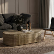 Catania Concrete Indoor/Outdoor Coffee Table in Beige - 874Beige-CT