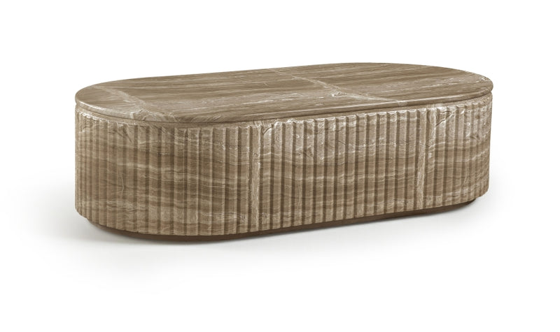 Catania Concrete Indoor/Outdoor Coffee Table in Beige - 874Beige-CT