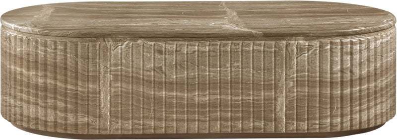 Catania Concrete Indoor/Outdoor Coffee Table in Beige - 874Beige-CT
