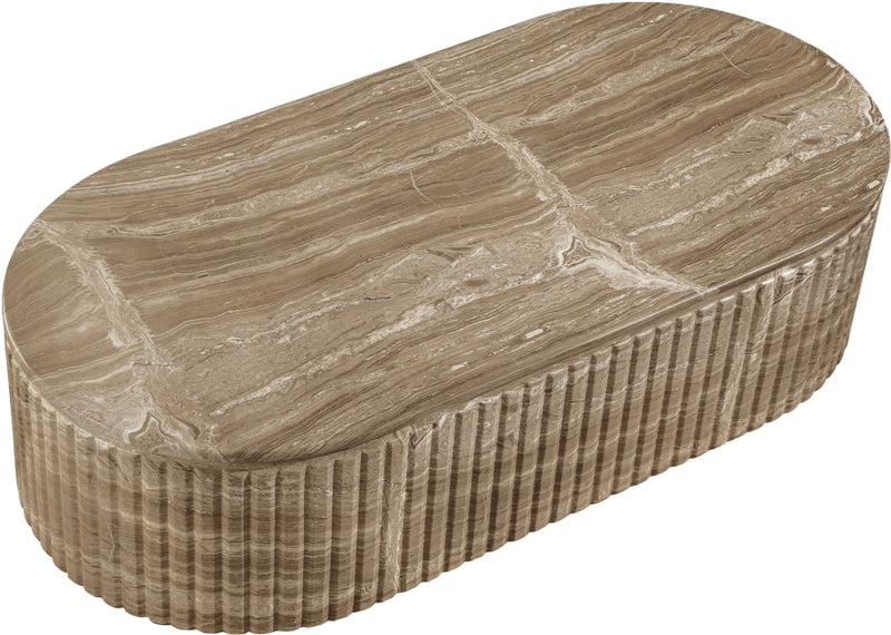 Catania Concrete Indoor/Outdoor Coffee Table in Beige - 874Beige-CT