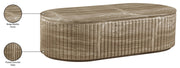 Catania Concrete Indoor/Outdoor Coffee Table in Beige - 874Beige-CT