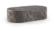 Catania Concrete Indoor/Outdoor Coffee Table in Brown - 874Brown-CT