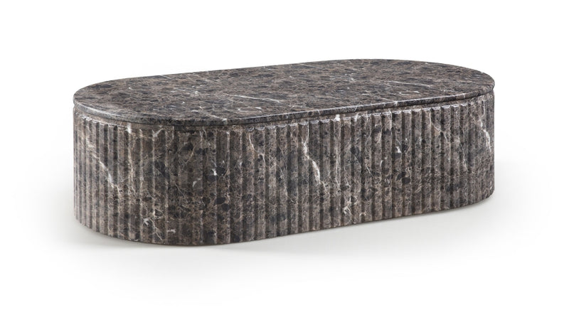 Catania Concrete Indoor/Outdoor Coffee Table in Brown - 874Brown-CT