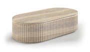 Catania Concrete Indoor/Outdoor Coffee Table in Travertine - 874Travertine-CT