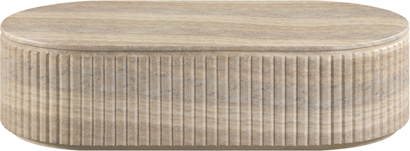 Catania Concrete Indoor/Outdoor Coffee Table in Travertine - 874Travertine-CT