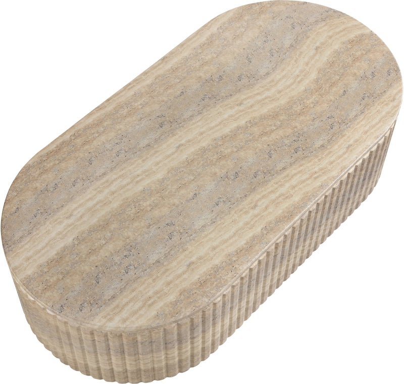Catania Concrete Indoor/Outdoor Coffee Table in Travertine - 874Travertine-CT