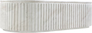 Catania Concrete Indoor/Outdoor Coffee Table in White - 874White-CT