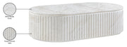 Catania Concrete Indoor/Outdoor Coffee Table in White - 874White-CT