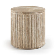 Catania Concrete Indoor/Outdoor End Table in Beige - 874Beige-ET