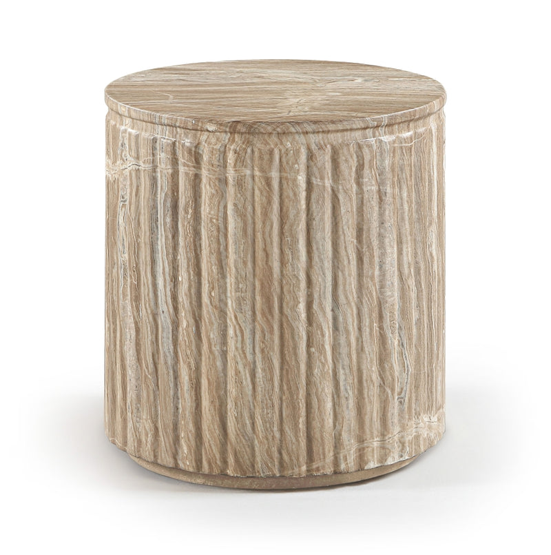 Catania Concrete Indoor/Outdoor End Table in Beige - 874Beige-ET