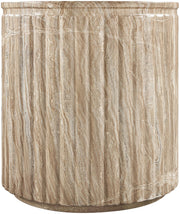 Catania Concrete Indoor/Outdoor End Table in Beige - 874Beige-ET