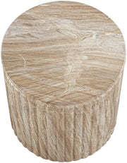 Catania Concrete Indoor/Outdoor End Table in Beige - 874Beige-ET