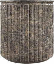 Catania Concrete Indoor/Outdoor End Table in Brown - 874Brown-ET