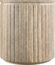 Catania Concrete Indoor/Outdoor End Table in Travertine - 874Travertine-ET