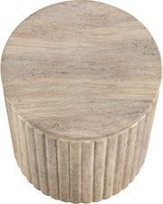 Catania Concrete Indoor/Outdoor End Table in Travertine - 874Travertine-ET