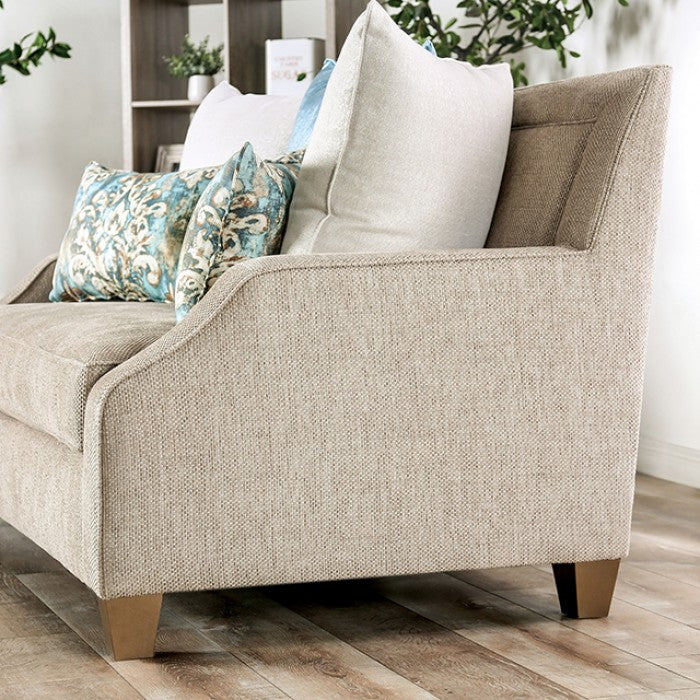 Catarina Beige/Teal Loveseat - SM2287-LV