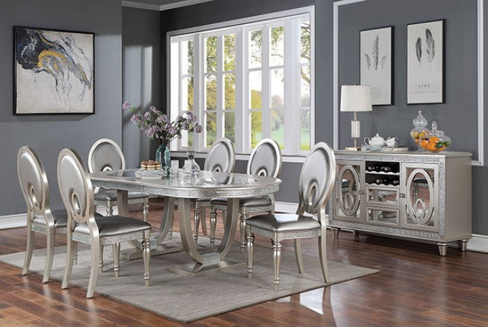 Cathalina Silver Dining Table - CM3541SV-T-TABLE