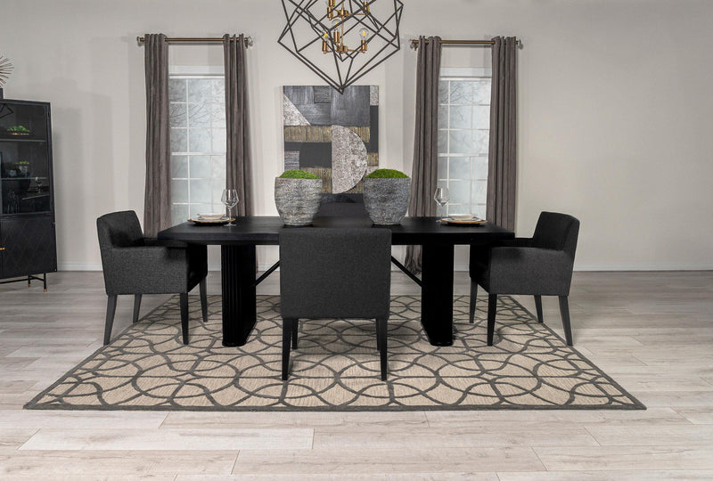 Catherine 5-piece Rectangular Dining Table Set Black - 106251-S5