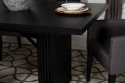 Catherine Rectangular 84-inch Wood Dining Table Black - 106251