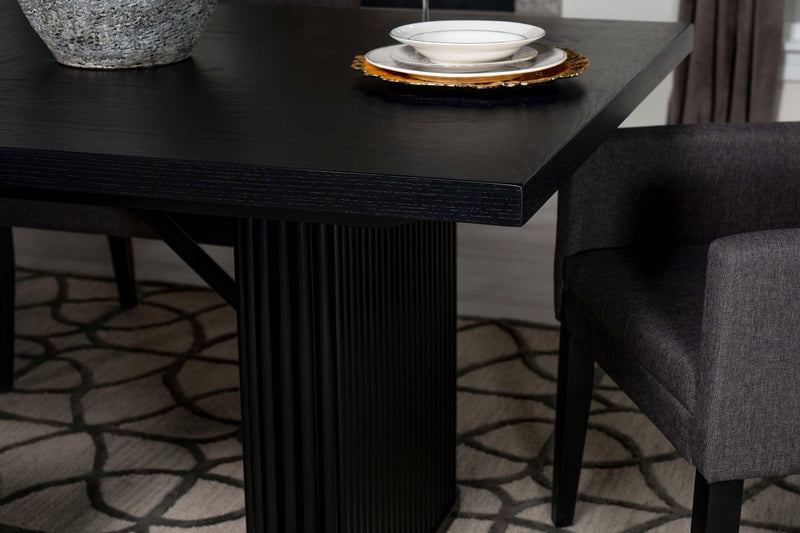 Catherine Rectangular 84-inch Wood Dining Table Black - 106251