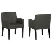 Catherine Upholstered Dining Arm Chair Grey (Set of 2) - 106252