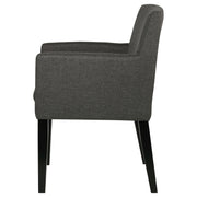 Catherine Upholstered Dining Arm Chair Grey (Set of 2) - 106252