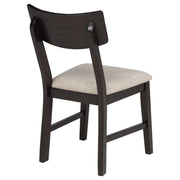 Catley 5-piece Round Drop Leaf Dining Table Set Dark Coffee - 150350