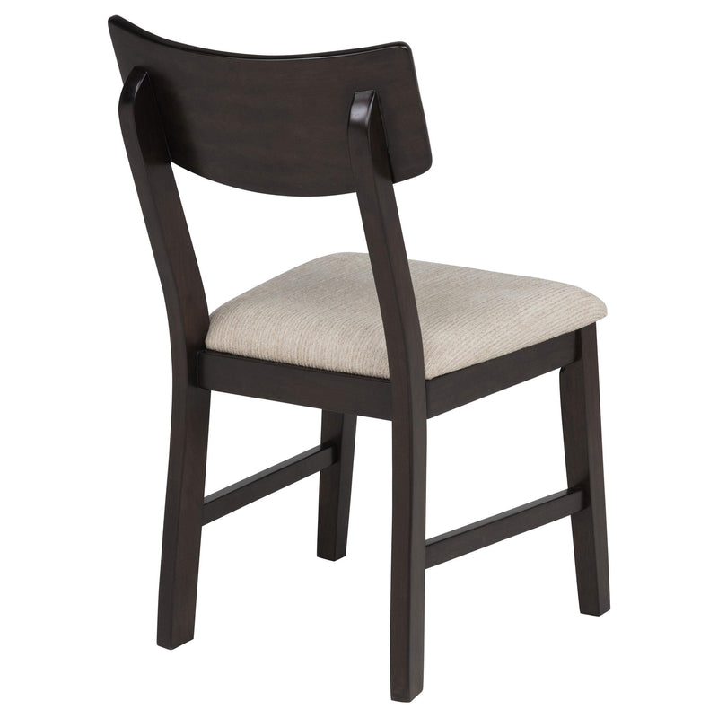 Catley 5-piece Round Drop Leaf Dining Table Set Dark Coffee - 150350