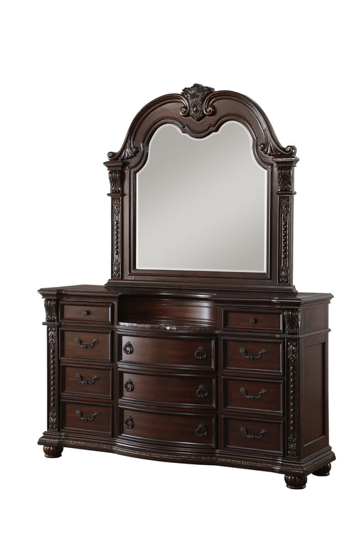 Cavalier Brown Mirror - Gate FurnitureMirror