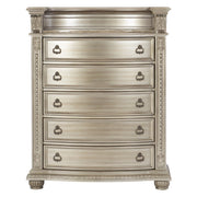 Cavalier Silver Upholstered Sleigh Bedroom Set - Gate FurnitureBedroom Set
