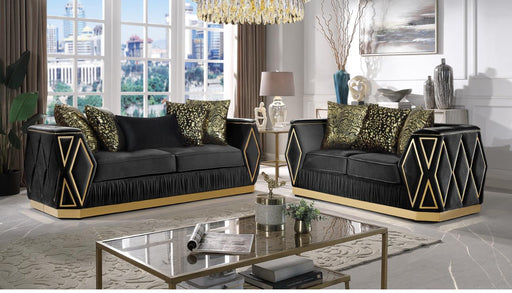 Cavalli 2 Pc Living Room Set Black - Cavalli 2 Pc Living Room Set Black