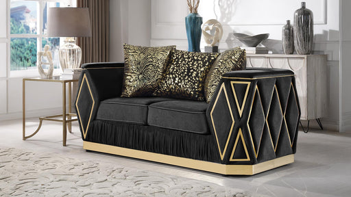 Cavalli Loveseat Black - Cavalli Loveseat Black