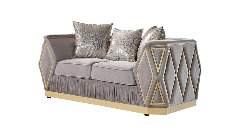 Cavalli Loveseat Taupe - Cavalli Loveseat Taupe