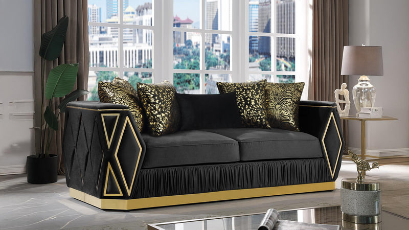 Cavalli Sofa Black - Cavalli Sofa Black