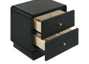 Cavelle 2-drawer Nightstand Bedside Table Black - 223662