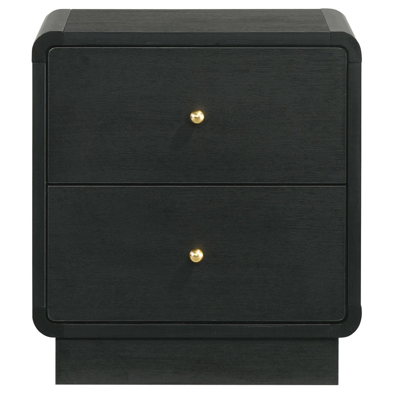 Cavelle 2-drawer Nightstand Bedside Table Black - 223662