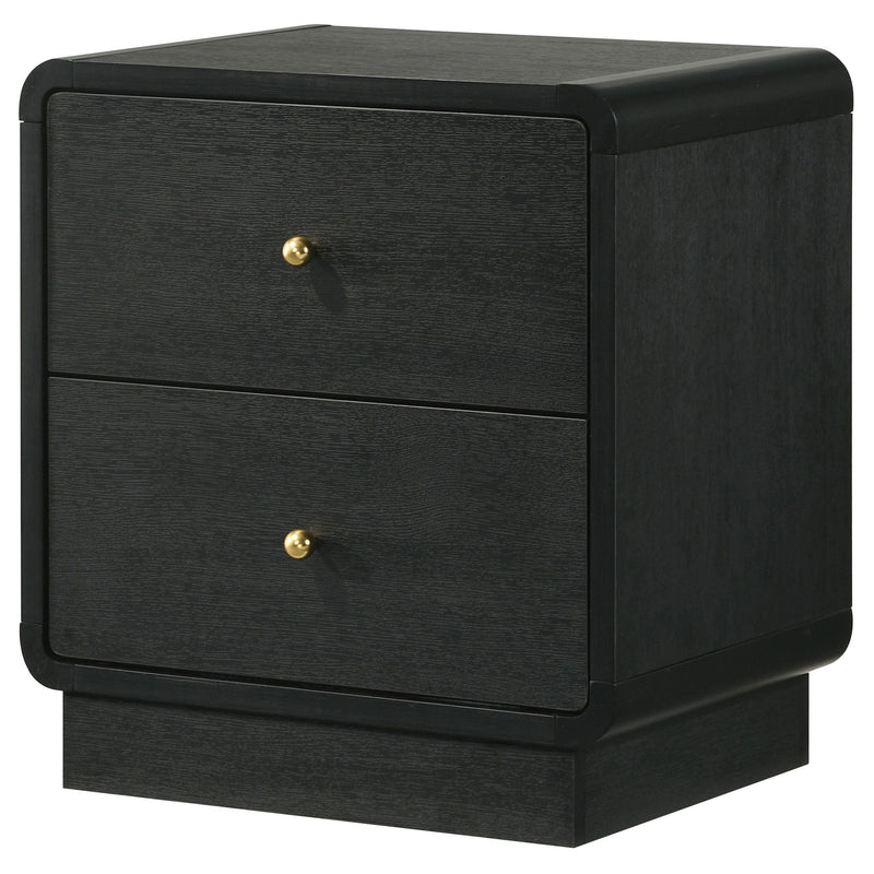 Cavelle 2-drawer Nightstand Bedside Table Black - 223662