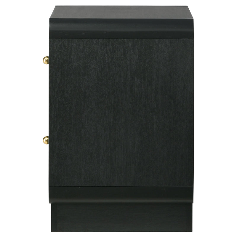 Cavelle 2-drawer Nightstand Bedside Table Black - 223662