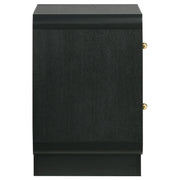 Cavelle 2-drawer Nightstand Bedside Table Black - 223662