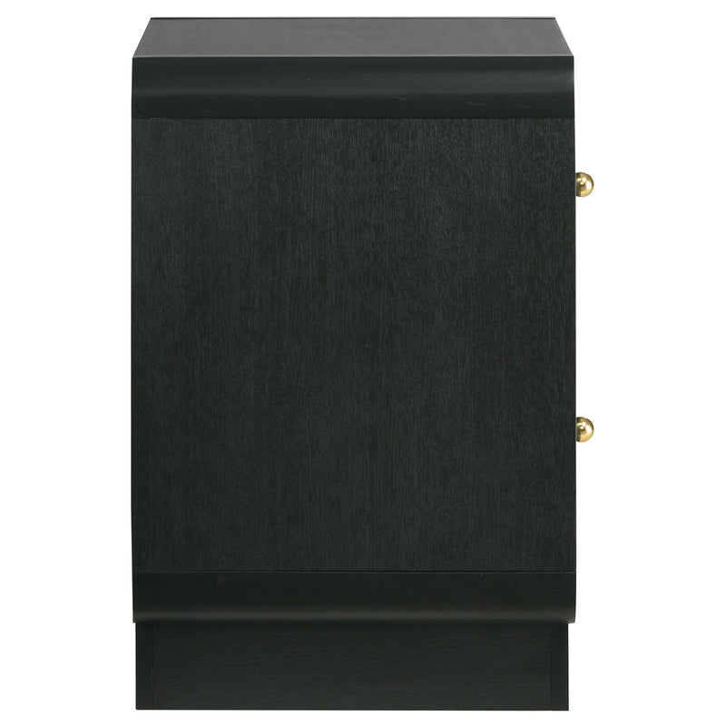 Cavelle 2-drawer Nightstand Bedside Table Black - 223662