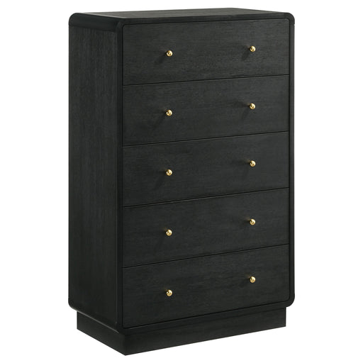 Cavelle 5-drawer Chest of Drawers Black - 223665