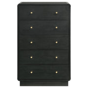 Cavelle 5-drawer Chest of Drawers Black - 223665