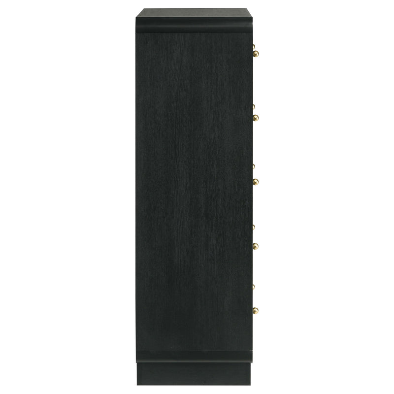 Cavelle 5-drawer Chest of Drawers Black - 223665